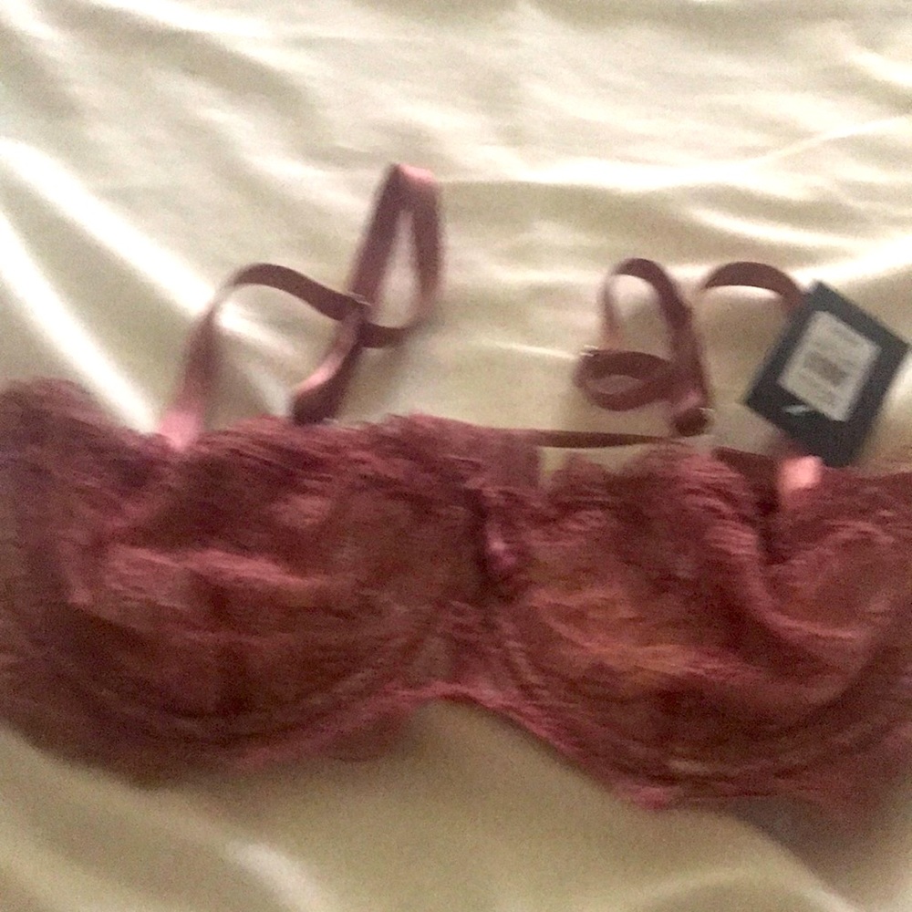 Mauve bra from Fredericks of Hollywood